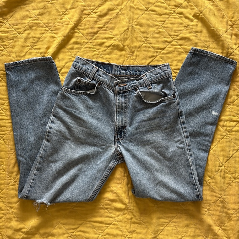 Vintage distressed levi's orange tabs